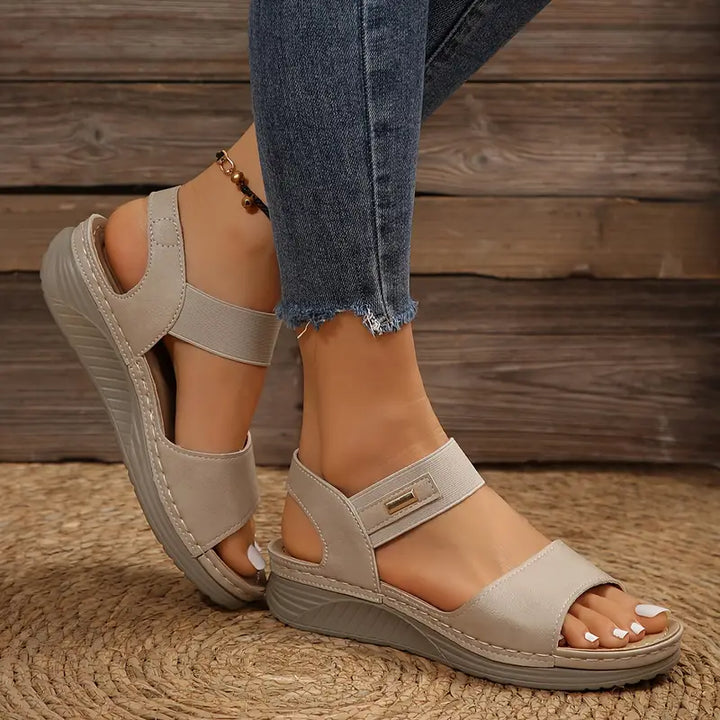 Paige - Sandales compensées confort rembourrées