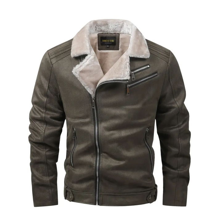 Renato | Veste d'hiver en cuir Zayn