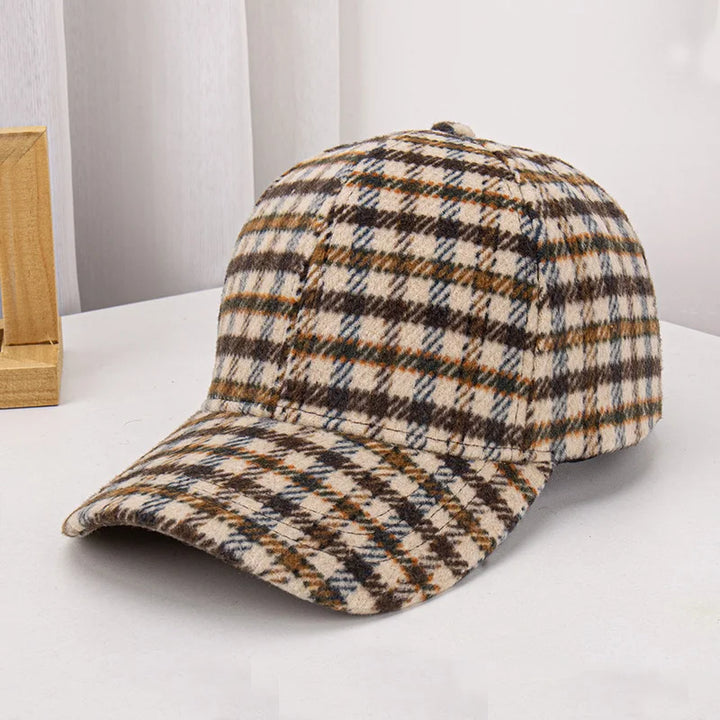 Théo™ - Casquette à carreaux en laine pour un style rétro et sophistiqué
