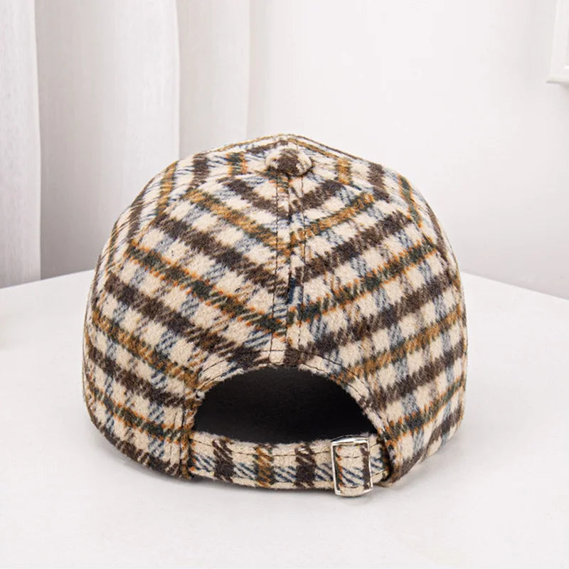 Théo™ - Casquette à carreaux en laine pour un style rétro et sophistiqué