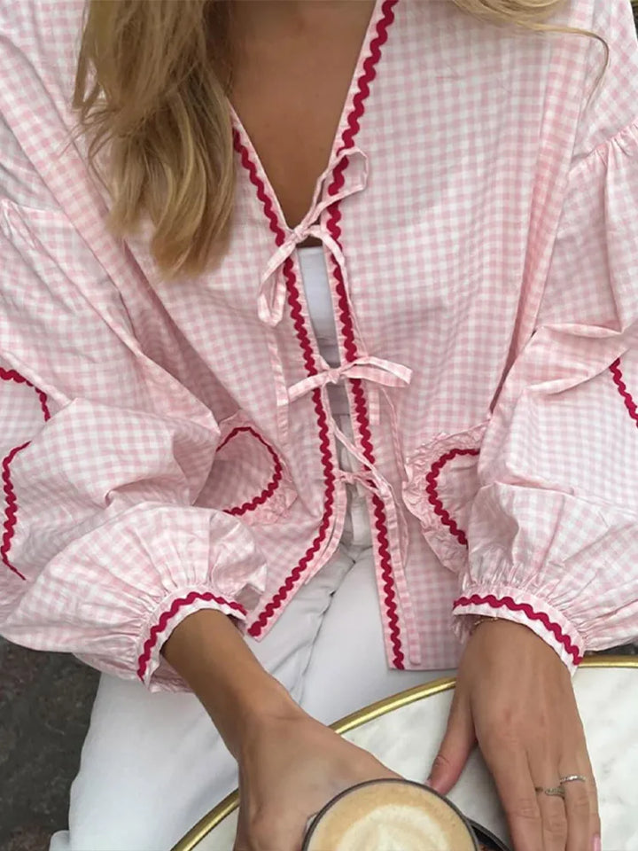 MILA - Blouse en forme de cœur