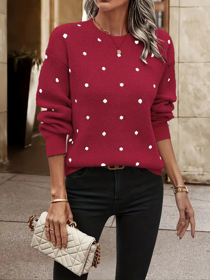 Victoria - Pull en polka dots élégant